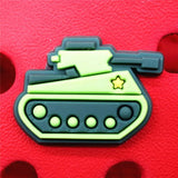 Sale 1pcs Shoe Charms Construction vehicles and Trains Shoe Buckle Accessories Shoe Decorations fit Croc JIBZ Kid's