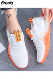 Femme 2023 Fashion Platform Sneakers Women Lace-up Vulcanize Shoes Breathable Mesh Casual Sport Shoes for