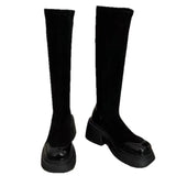 Breakj Thick Knee Boots Women 2025 Autumn And Winter New Thin Elastic Skinny Boots Small Long