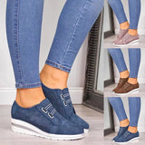 2022 New High Heel Lady Casual Women Sneakers Leisure Platform Shoes Breathable Height Increasing Shoes Women Flats Plus Size