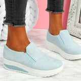 Women Sneakers Slip On Platform Shoes For Women Sport Zapatillas Mujer Casual Loafers With Heels Sports Shoes Vulcanized