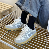 Sewing Men Sneakers Contrasting Colors Light Flat Shoes Ladies Outdoor Luxury Men Running Shoes Heart Pattern