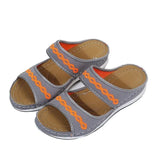 Breakj Summer Fashion Wear New Low-Slope Heel Flying Slippers Large-Size Casual Lightweight Breathable Women's