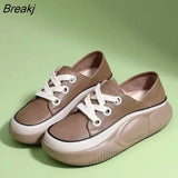 New Ladies Sneakers Fashion Design Flat Shoes Lace Up Sneakers Economy Casual Shoes Trend Lightweight Sneakers Womens