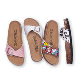 2023 New Fashion Summer Cork Slipper Women Casual Beach Mixed Color Flip Flops Slides