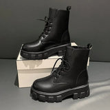 New Platform Women's Boots Autumn Thick-soled Ankle Boots Sexy Punk Motorcycle Boots Women Fashion Casual Chelsea