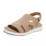 New Women's Sandals Large-Size Breathable Elastic Fly Weaving Casual Women's