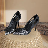 Breakj Single Shoes Light-Mouthed High-Heeled Women's Fine Heel 2025 New Temperament Famous Lady To Work With Fashion Singles