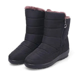 2019 the new waterproof non-slip winter boots plus cotton velvet shoes for women warm large size 41 42 snow