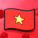 shipping 1pcs Celestial Planet Shoe Charms PVC Croc Decorations Flag Meteor JIBZ Charm Buckle for Kids Party Xmas