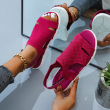 Summer Women Flats Crystal Stretch Orthopedic Sandals Open Toe Beach Shoes Footwear Casual Ladies Sandalias