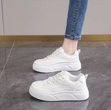 Breakj Version Of Small White Shoes Women In The Autumn Of 2025 New Fashion Thick-Soled Women's Casual Shoes In The Trend Of Retro Lace Board