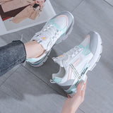 Platform Sneakers Women Shoes Thick Bottom Chunky Sneakers Breathable Mixed Colors Slip On Casual Shoes Woman