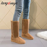 Womens Boots European and American Fashion Winter Snow Boots Women's High Boots 2023 Tall Women's Boots Size 41 Botas