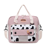 2021 Backpack for women Nylon mini backpack korean Shoulder bag Kawaii badge school backpack for girls NEW Women's