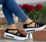 2022 Summer Wedges Shoes for Women Open Toe Beach Female Sandals Multicolor Slingback Sandals Platform Ladies Sandals Plus