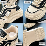 Breakj Korean Version Of The New Dad Shoes Female 2025 Spring Student Running Sports Platform Increased Casual Shoes Female