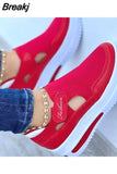 Womens Sneakers Casual Shoes Ladies Running Shoes Female Platform Shoes Mesh Breathable Comfort Women Sport Shoes