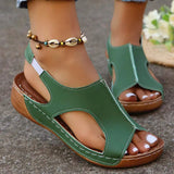Breakj Casual Sandals 2025 Summer New Fashion Hollow Toe Round-Headed Beach Roman
