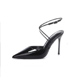 Breakj Heel Tips Outside Wearing Casual And Comfortable Sandals 2025 Summer Fashion Niche Design Pure Color High Heel