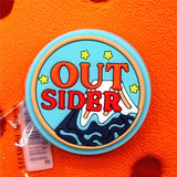 1pcs Van Life Out Sider PVC Shoe Charms Accessories Decorations Out of This World Designer Croc Jibz Buckle Kids