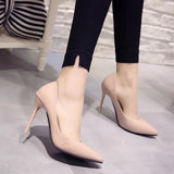Women 2023 Trend Stiletto Pointed Toe Elegant Sexy Medium Heel Shoes Dress Party Designer Fetish High Heels Bridal