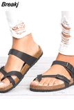 Women Sandals Rome Style Summer Sandals For 2023 Flip Flops Plus Size 35-43 Flat Sandals Beach Summer Zapatos Mujer Casual