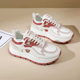 Breakj Korean Version Of Net Face Dad Shoes Female Spring 2025 New Breathable Female Student Sneakers Casual Shoes