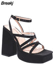 Platform High Heels Women Sandals 2023 Brand New Spring Summer Fashion Office Lady Women Shoes Sandals Walking