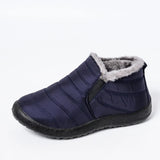 Boots Winter Plus Size Men Shoes Warm Fur Snow Boots Plush Inside Shoes Black Winter Boots For Men Waterproof Mans