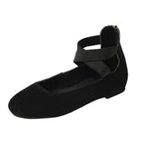 Breakj New Shallow Mouth Loosened With Round Head Women's Shoes Flat And Dancing Mom Single Shoe