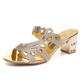 Women Cute Sweet Blue Crystal Peep Toe High Heel Shoes & Sandals Ladies Classic Summer High Heels Party Shoes