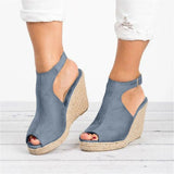 Size 35-43 Platform Sandals Wedges Shoes For Women Heels Sandalias Mujer Summer Clog Womens Zapatos De Hombre