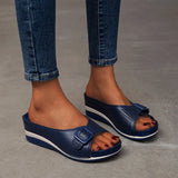 Slippers 2021 Summer Platform Wedge Sandals Women Closed Toe Flat Slippers Women Outdoor Casual Beach Shoes Plus Size
