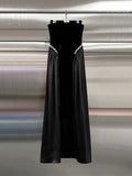 Temperament Famous Style Dress Dress 2025 New Folding Diamond Design Tradiate Long Dress Dress Women's