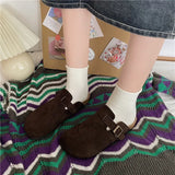 Breakj Head Slippers Female Couple Drag Wish Large Belt Buckle Decorated Roman Shoes Half Dragged Lazy Women Shoes