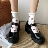 Lolita Shoes Women Japanese Mary Jane Shoes Women Vintage Girls Students JK Uniform High Heel Platform Shoes Cosplay