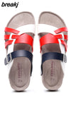 New Summer Men Cork Slipper Beach Shoe Casual PU Leather Male Outdoor