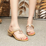 Summer Sandals Women Shoes Rhinestone Women Sandals Flat Ladies Sandals Gold Silver Shoes
