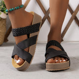 Breakj New Women's Shoes Fashion Beach Thick-Bottomed Women's Slippers Casual Slope And Women's Shoes