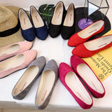 Breakj Code 2025 New Large-Size Single-Shoe Korean Version Of Soft Soles Of The Women's Shoes Flat-Soled Women's Bean