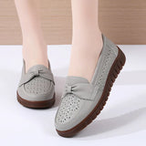Breakj Hollow Hole Single Shoes 2023 New Mother Shoes Anti-Slip Flat Bottom Mid-Year Casual Singles Women's Large