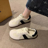 Wind Ugly Cute Round Head Anti-Smooth Detraining Shoes Female 2024 Summer And Autumn New Lace-Up Sports Leisure Forrest Gump