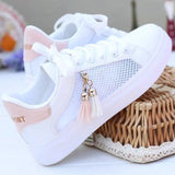 Spring Fashion Platform Sneakers Women Comfortable Women Casual Shoes Lightweight Lace-up Breathable Mesh Shoes Woman