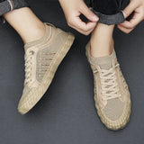 New Summer Breathable Lazy Low-cut Men's Shoes Casual Mesh Shoes All-match Lightweight Vulcanized Shoes Breathable
