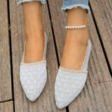 Fabric Single Shoes Women's Autumn Breathable Flat Shoes Women's Shoes Shallow Lazy Shoes