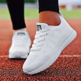 2021 Factory Direct Women Casual Shoes Fashion Breathable Walking Mesh Flat Shoes Sneakers Gym Vulcanized Tenis