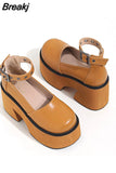 High Heels Women's Sandals 2023 Simply Style Roma Platform Sandals Round Toe Hollow Out Comfy Walking Ladies Shoes
