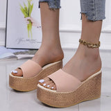 2020 New Summer Women's Sandals Peep-Toe Shoes Woman High-Heeled Platfroms Casual Wedges For Women High Heels
