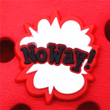 Crock Charms Accessories Custom Cartoon PVC Shoe Croc Buttons Sandals Charm Decoration Smile Noice Be Happy Free